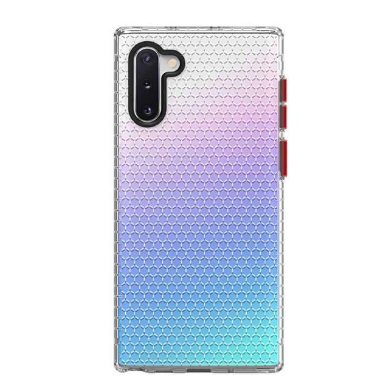 Case Hoesje Samsung Galaxy Note 10 Roze Zwart Telefoonhoesje Design Honingraatstijl