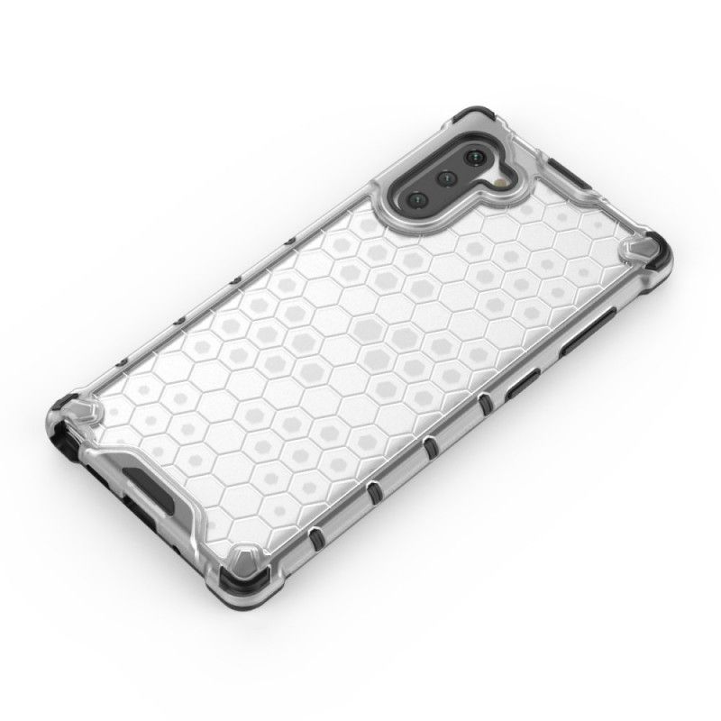 Case Hoesje Samsung Galaxy Note 10 Wit Zwart Telefoonhoesje Honingraatstijl