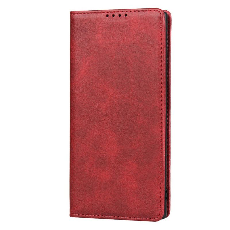 Folio-hoesje Samsung Galaxy Note 10 Donkerblauw Rood Pure Elegantie