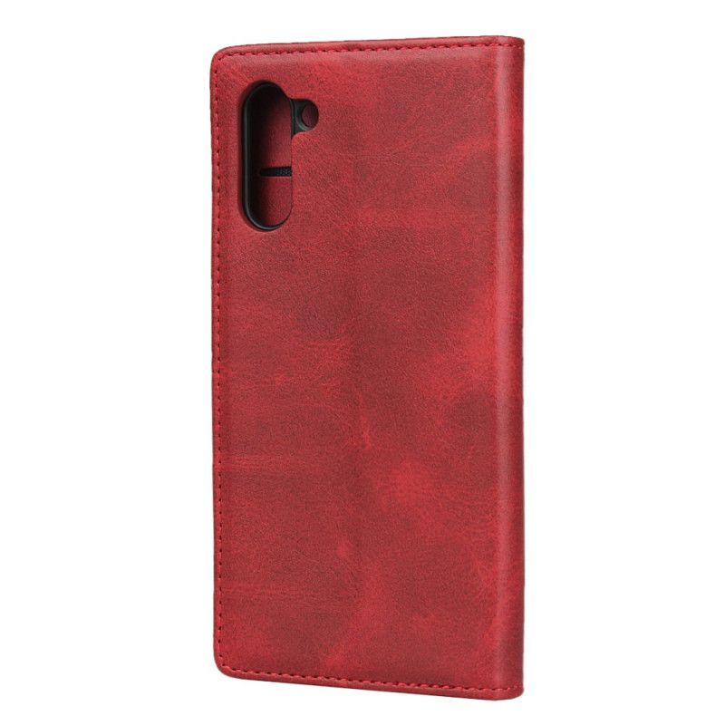 Folio-hoesje Samsung Galaxy Note 10 Donkerblauw Rood Pure Elegantie