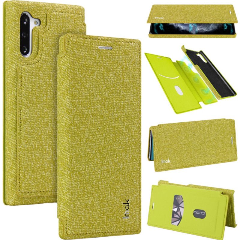 Folio-hoesje voor Samsung Galaxy Note 10 Geel Rood Imak Afneembare Schaal