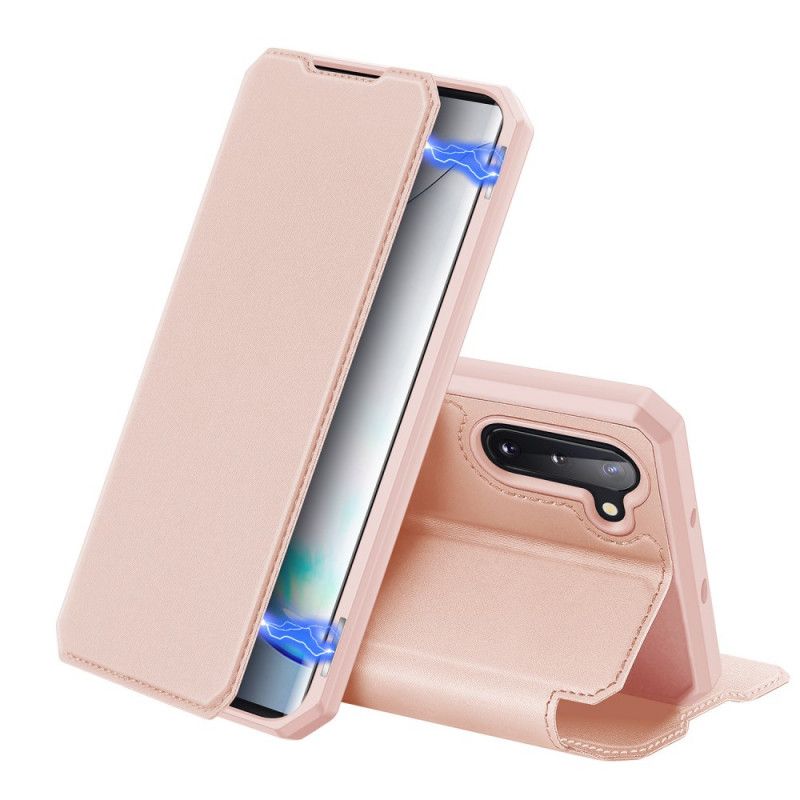 Folio-hoesje voor Samsung Galaxy Note 10 Grijs Zwart Magnetische Dux Ducis