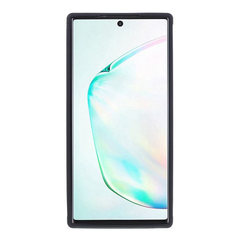 Hoesje Samsung Galaxy Note 10 Zwart Hybride Siliconen Velgontwerp