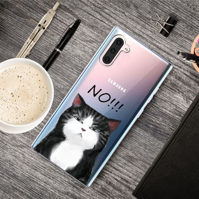 Hoesje voor Samsung Galaxy Note 10 De Kat Die Nee Zegt