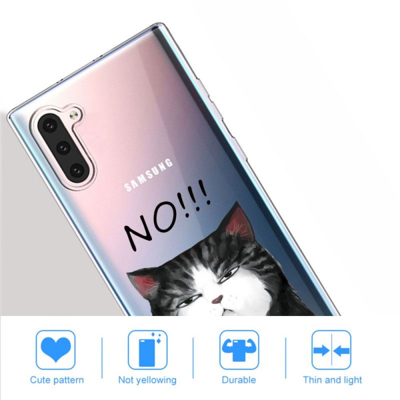 Hoesje voor Samsung Galaxy Note 10 De Kat Die Nee Zegt