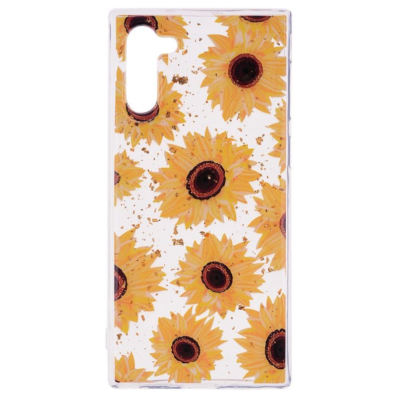 Hoesje voor Samsung Galaxy Note 10 Meerdere Zonnebloemen