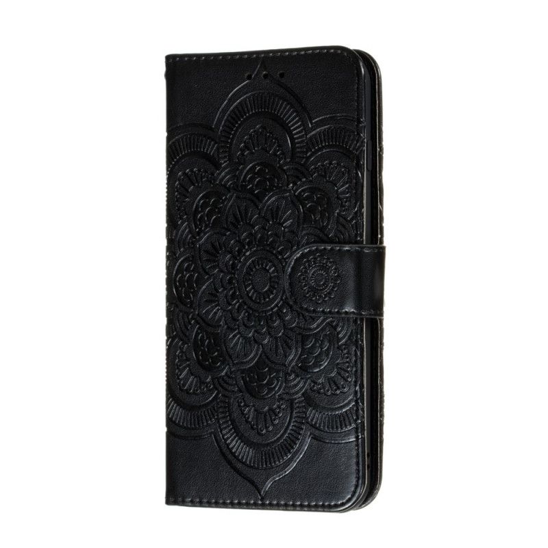 Cover Folio-hoesje Samsung Galaxy M31 Grijs Zwart Telefoonhoesje Hele Mandala