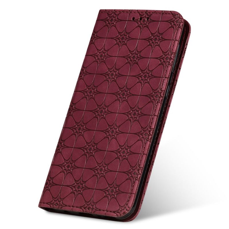 Folio-hoesje Samsung Galaxy M31 Groen Rood Barokke Bloemen