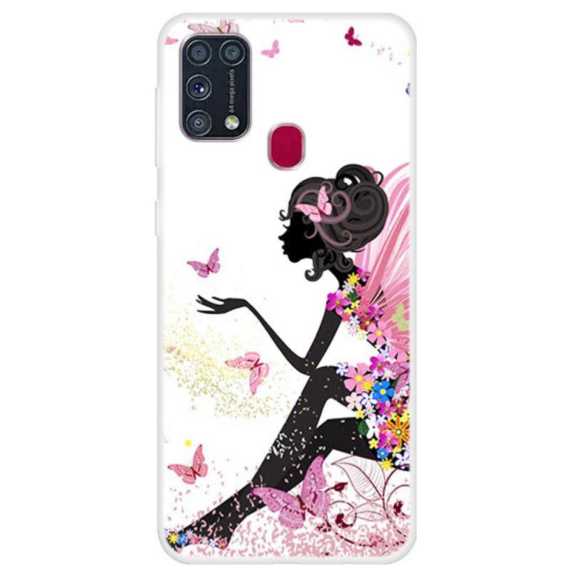 Hoesje Samsung Galaxy M31 Vlinderdame