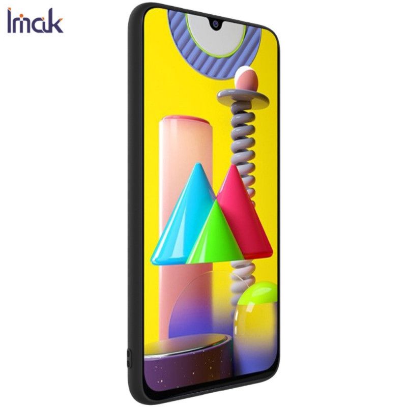 Hoesje voor Samsung Galaxy M31 Appelgroen Zwart Frosted Imak