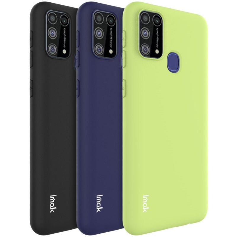 Hoesje voor Samsung Galaxy M31 Appelgroen Zwart Frosted Imak