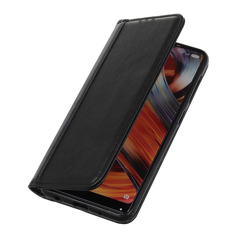 Leren Hoesje voor Samsung Galaxy M31 Zwart Splitleder Stijl