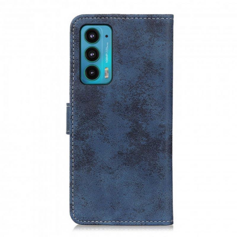 Leren Hoesje Motorola Edge 20 Vintage Kunstleer