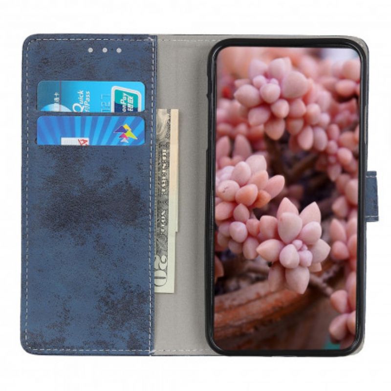 Leren Hoesje Motorola Edge 20 Vintage Kunstleer