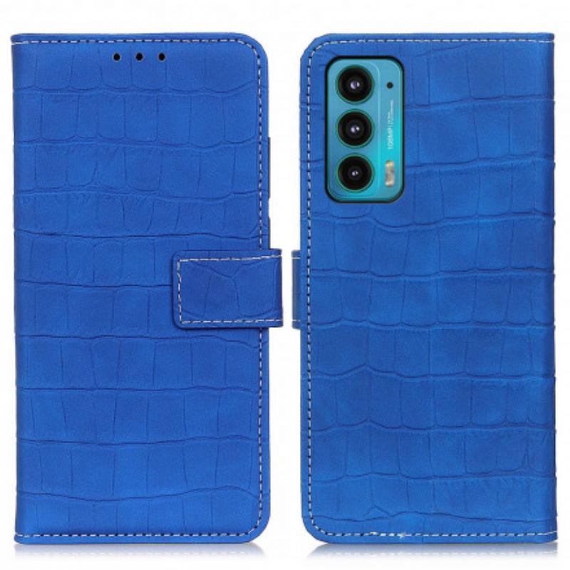 Leren Hoesje Voor Motorola Edge 20 Krokodillenkracht