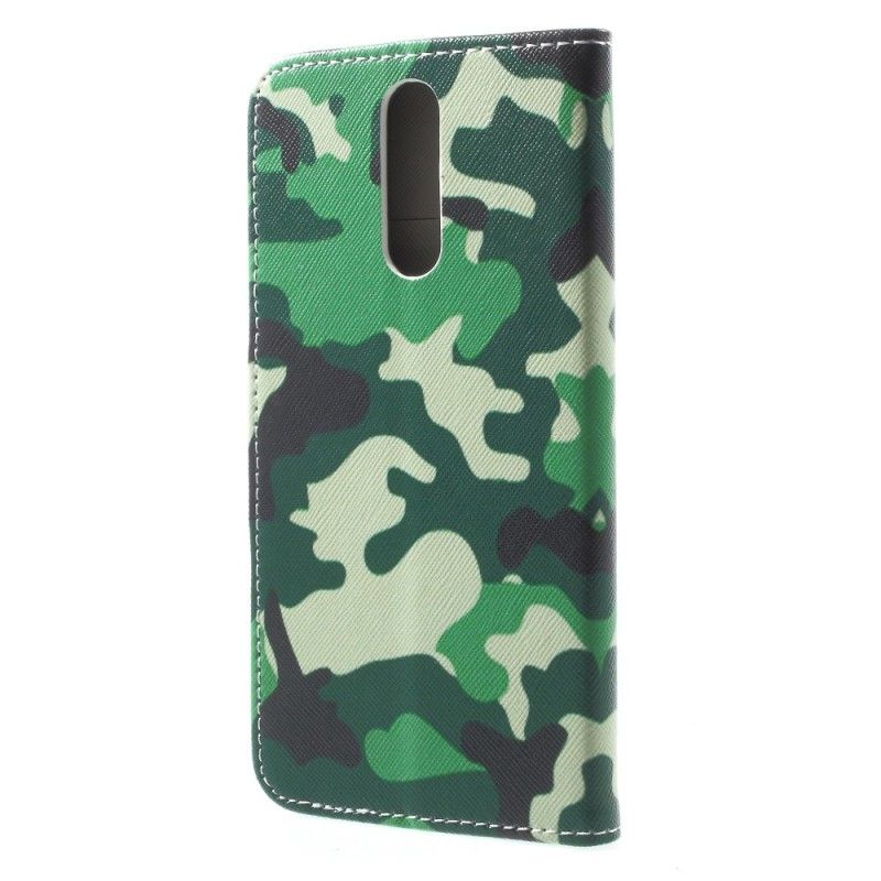 Leren Hoesje voor Huawei Mate 10 Lite Militaire Camouflage