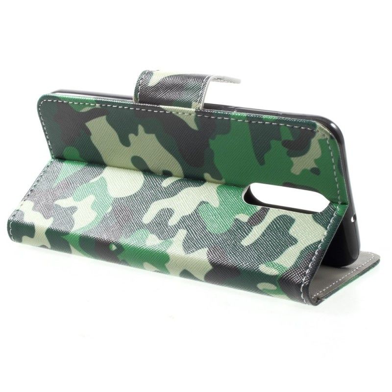 Leren Hoesje voor Huawei Mate 10 Lite Militaire Camouflage