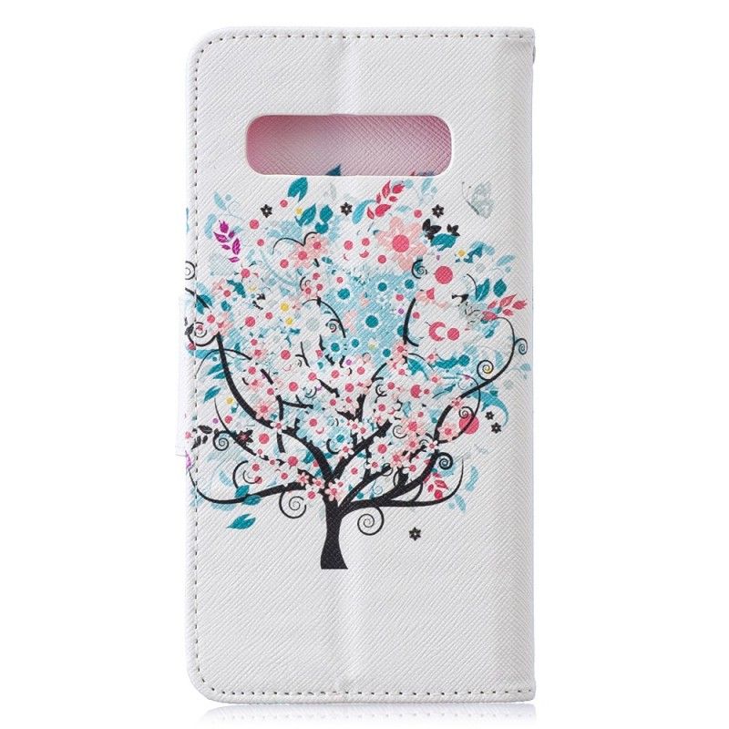 Cover Folio-hoesje Samsung Galaxy S10 Telefoonhoesje Bloemrijke Boom