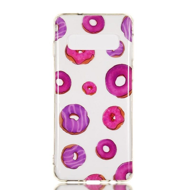 Cover Hoesje Samsung Galaxy S10 Telefoonhoesje Fan Van Donuts