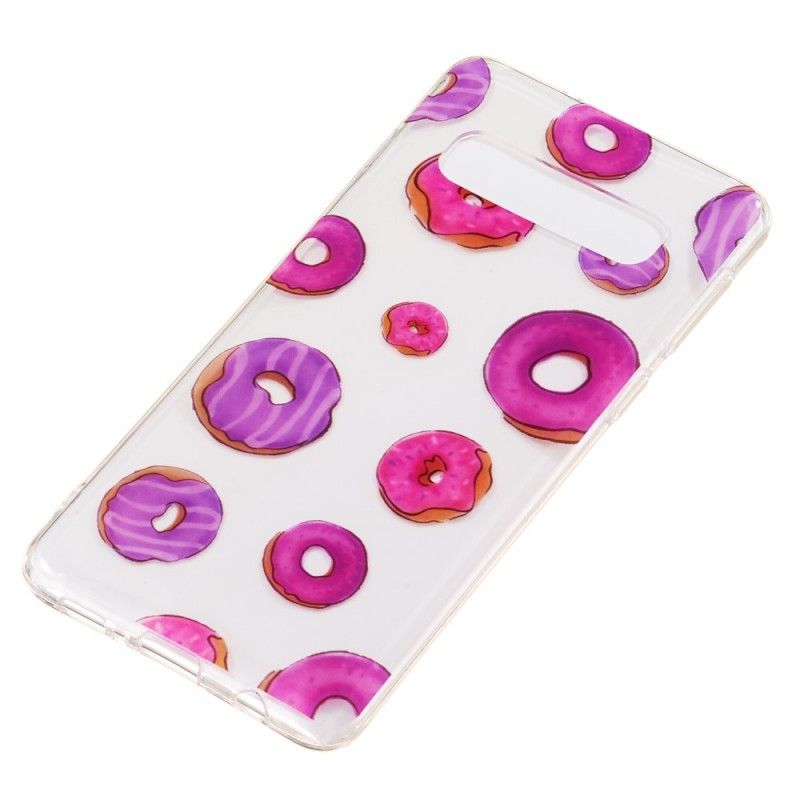 Cover Hoesje Samsung Galaxy S10 Telefoonhoesje Fan Van Donuts