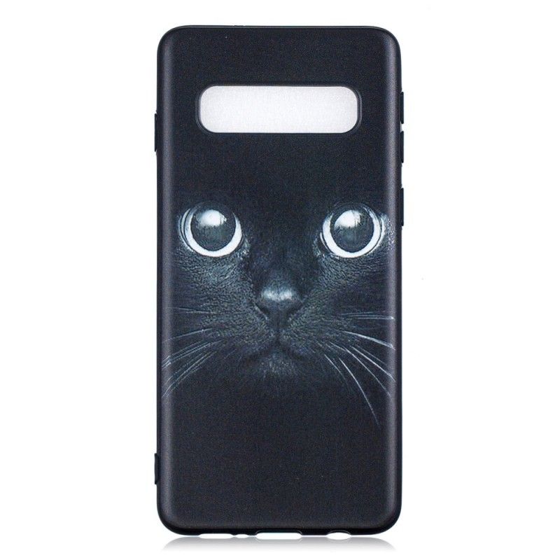 Cover Hoesje Samsung Galaxy S10 Telefoonhoesje Kattenogen