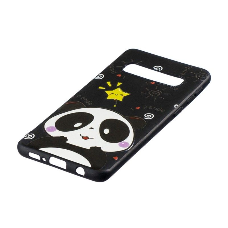 Cover Hoesje Samsung Galaxy S10 Telefoonhoesje Panda-Ster