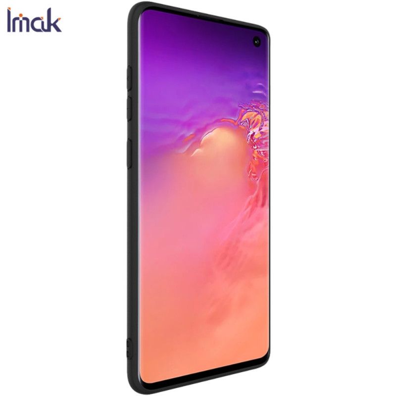 Hoesje Samsung Galaxy S10 Donkerblauw Zwart Frosted Imak