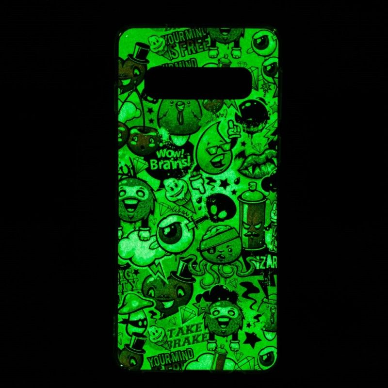 Hoesje Samsung Galaxy S10 Fluorescerende Waanzin