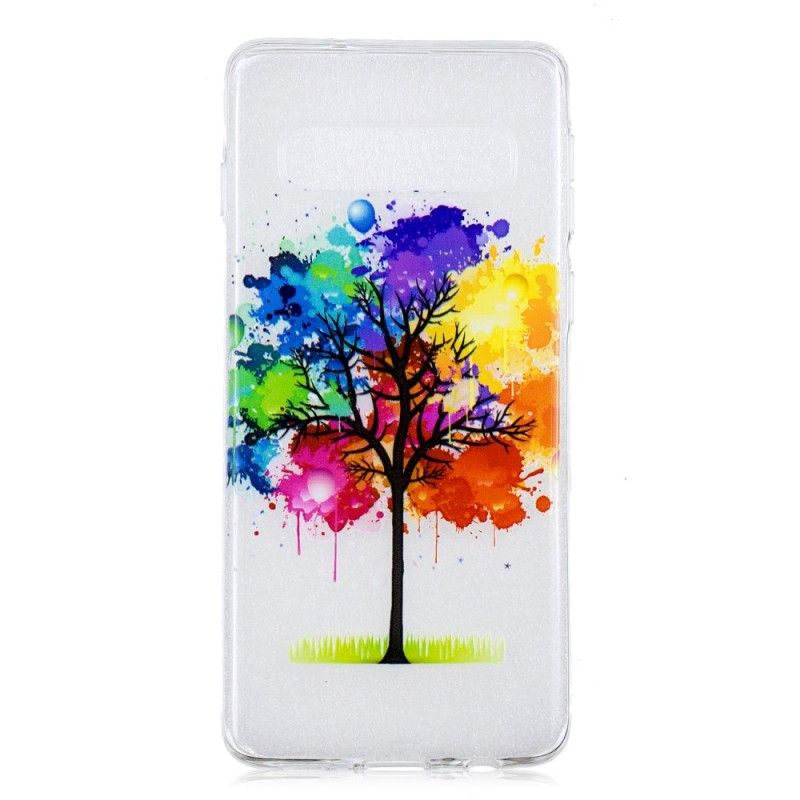 Hoesje Samsung Galaxy S10 Transparante Aquarelboom