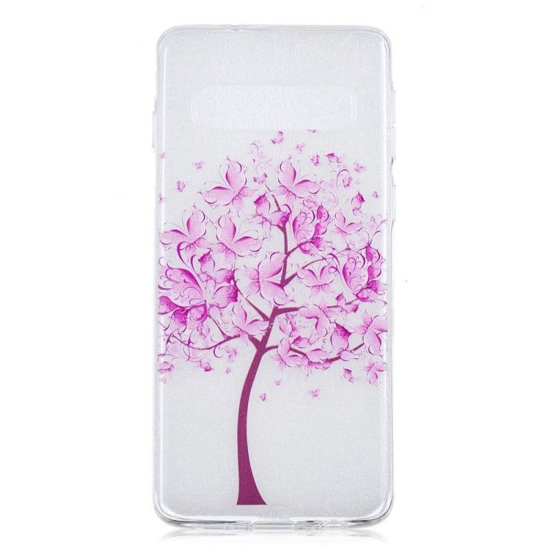 Hoesje Samsung Galaxy S10 Transparante Vlinderboom