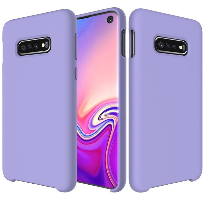 Hoesje Samsung Galaxy S10 Wit Zwart Matte Siliconen