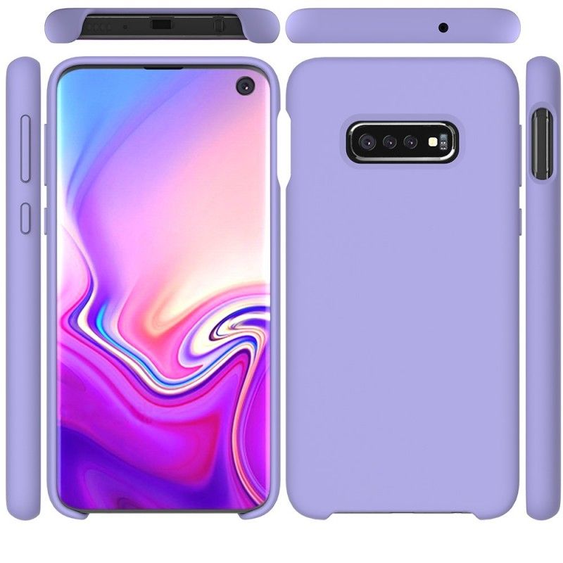 Hoesje Samsung Galaxy S10 Wit Zwart Matte Siliconen