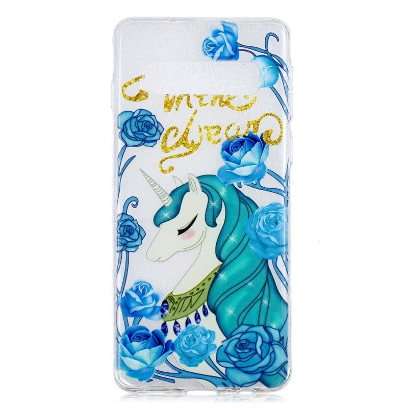 Hoesje voor Samsung Galaxy S10 Prinses Eenhoorn