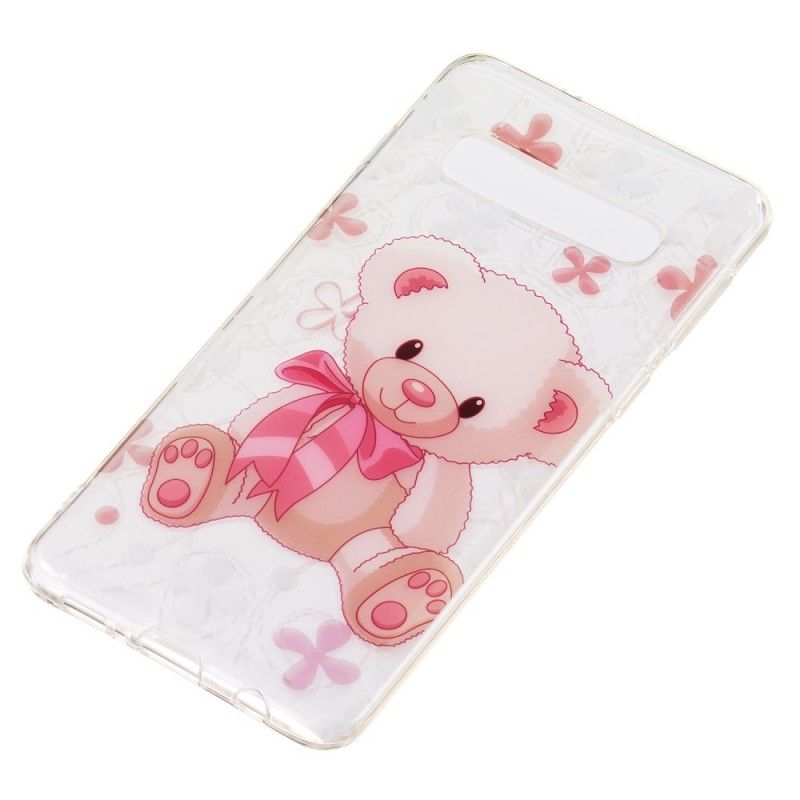 Hoesje voor Samsung Galaxy S10 Schattige Teddybeer