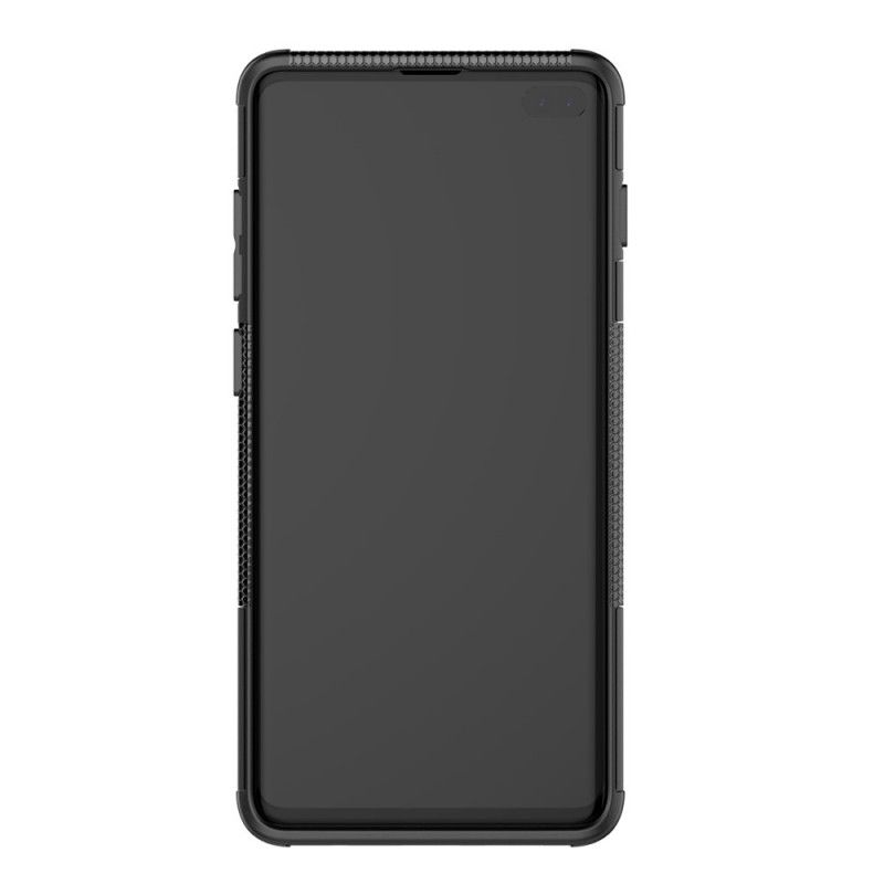 Hoesje voor Samsung Galaxy S10 Wit Zwart Ultrabestendig