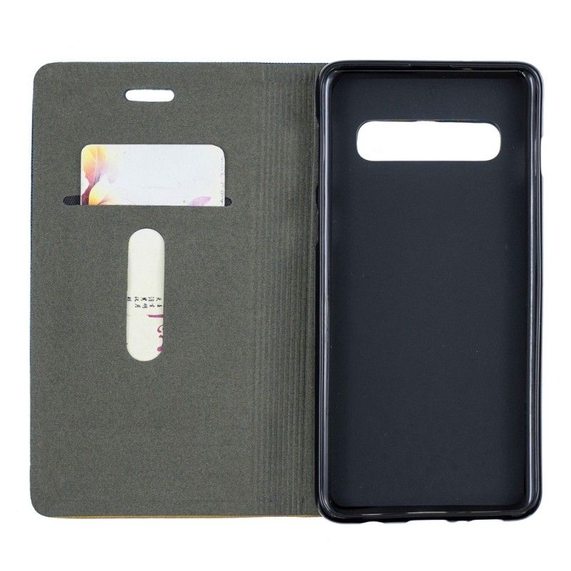 Leren Hoesje Samsung Galaxy S10 Sleufdoek