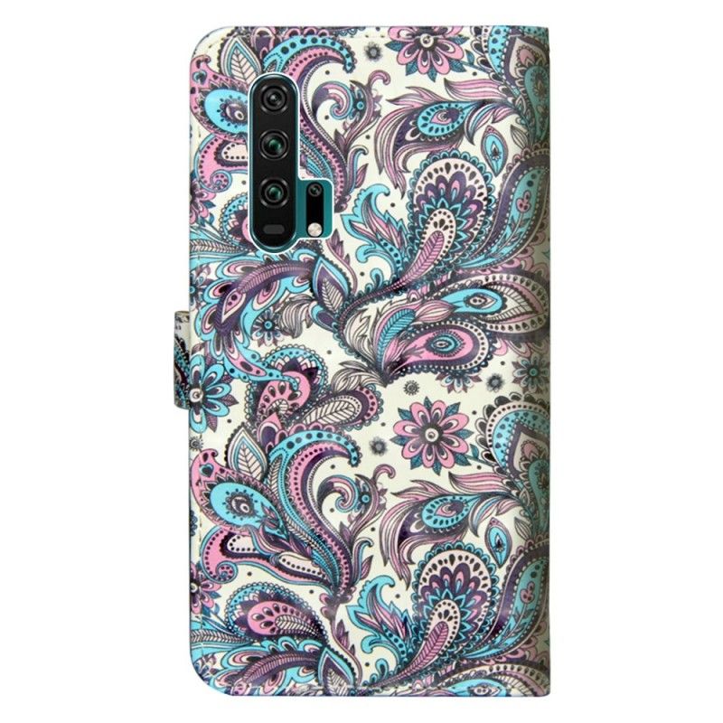 Bescherming Hoesje Honor 20 Pro Telefoonhoesje Bloemen Met Een Patroon