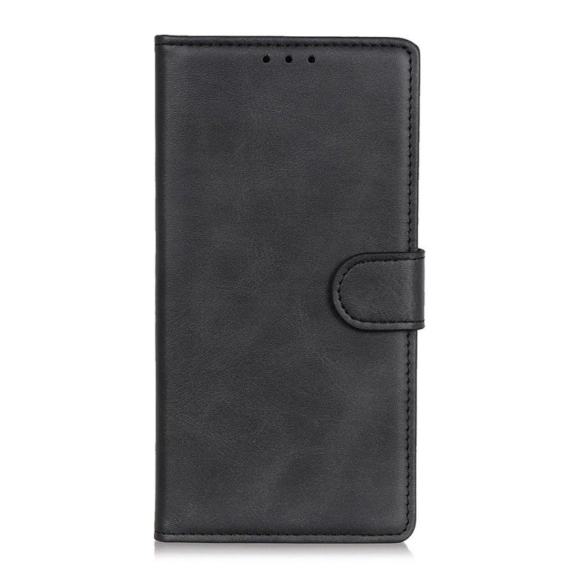 Flip Case Leren Honor 20 Pro Zwart Mat Leereffect