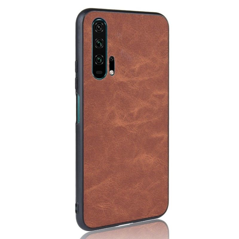 Hoesje Honor 20 Pro Bruin Vintage Look Leereffect