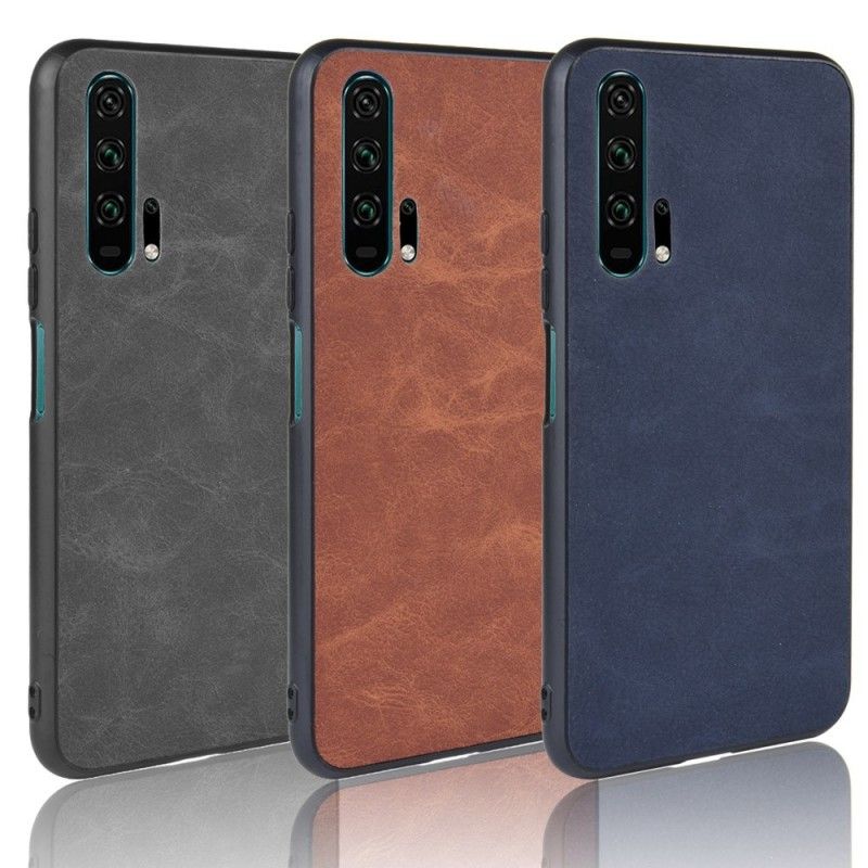 Hoesje Honor 20 Pro Bruin Vintage Look Leereffect