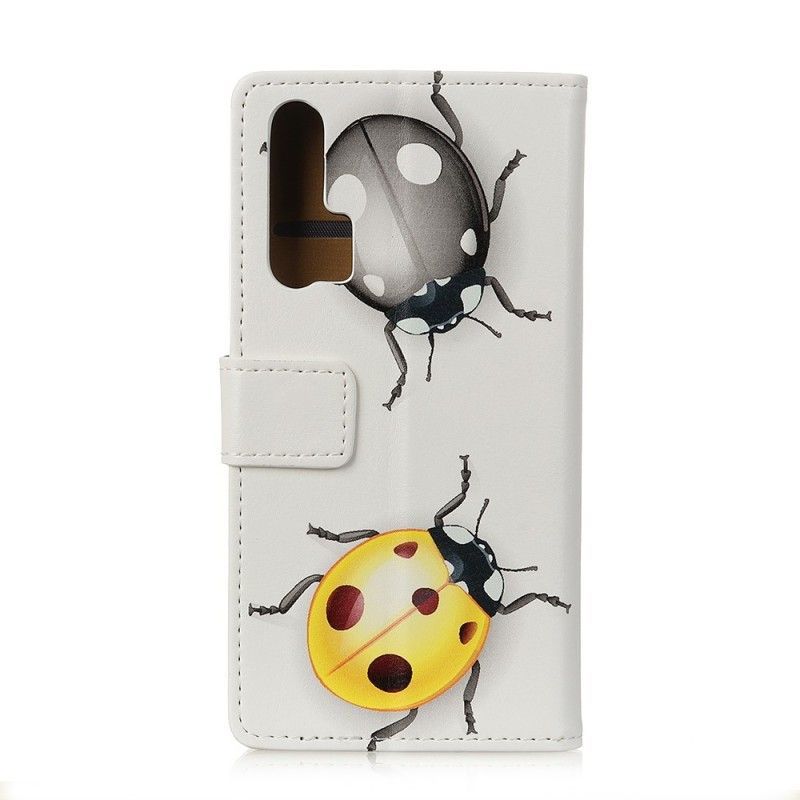 Leren Hoesje voor Honor 20 Pro Lieveheersbeestjes