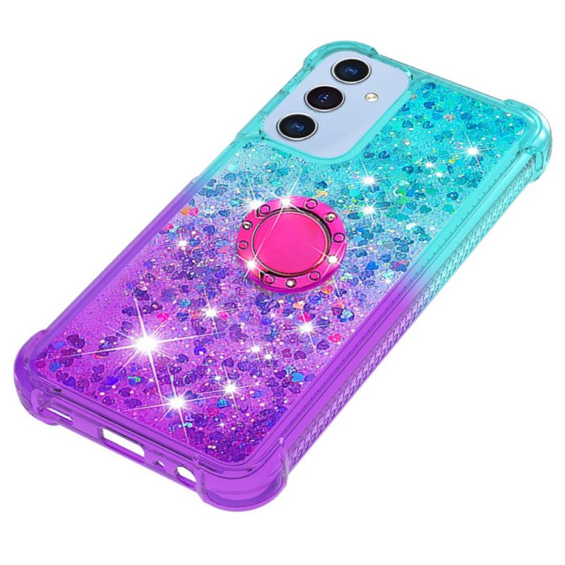 Case Hoesje Samsung Galaxy A15 5g Telefoonhoesje Steunring Met Glittergradiënt