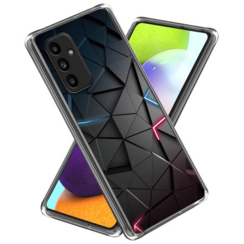 Case Hoesje Samsung Galaxy A15 5g Telefoonhoesje Zwarte Driehoeken