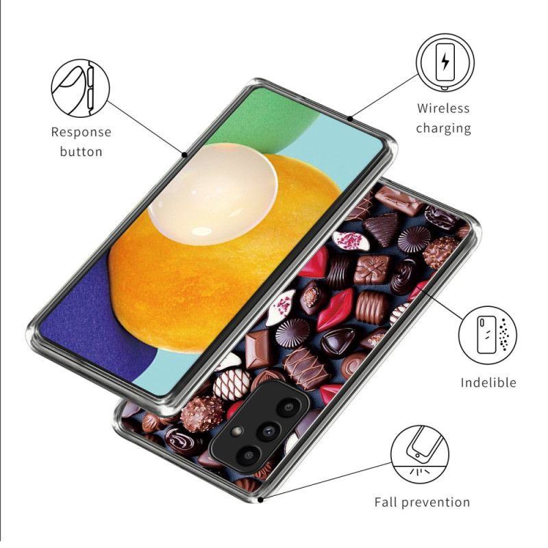 Hoesje Samsung Galaxy A15 5g Creatieve Chocolaatjes Bescherming Hoesje