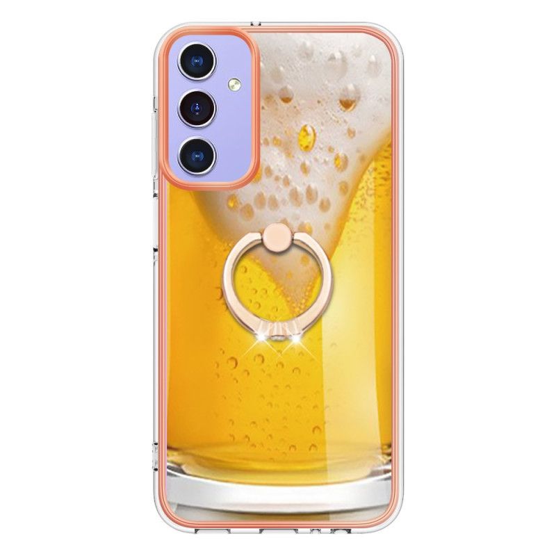 Hoesje Samsung Galaxy A15 5g Ringhouder Leuk Patroon Bescherming Hoesje