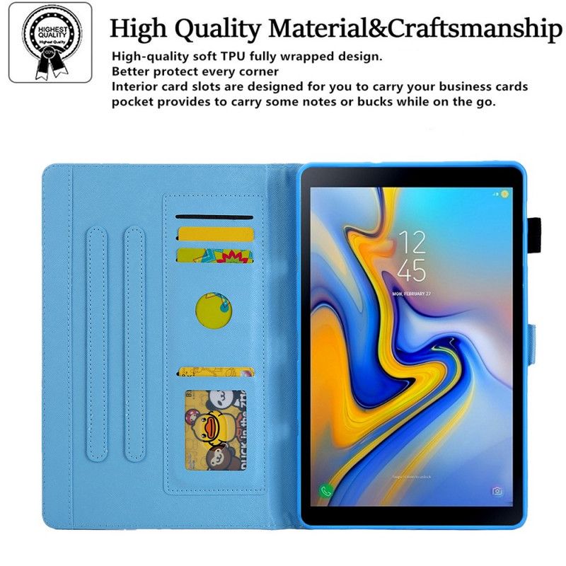 Bescherming Hoesje Samsung Galaxy Tab A7 Telefoonhoesje Geometrisch Marmer