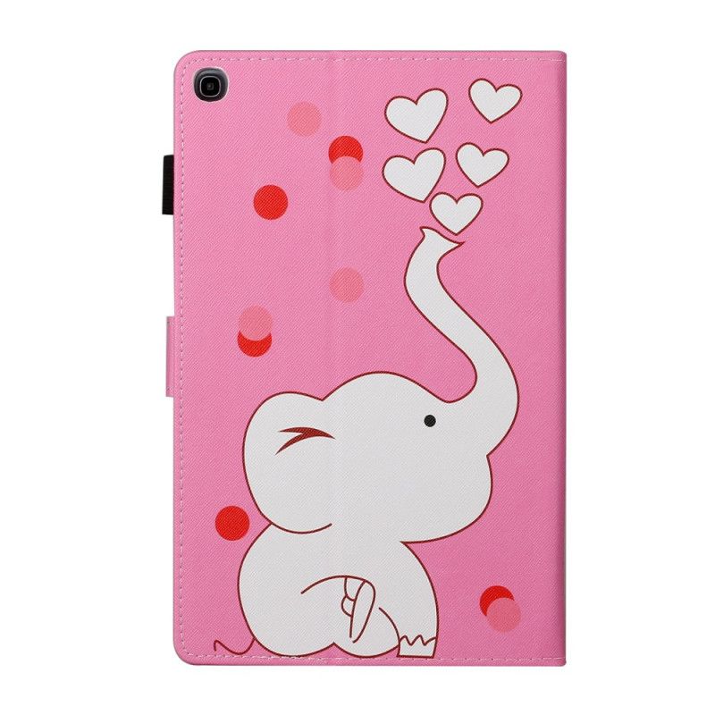 Bescherming Hoesje Samsung Galaxy Tab A7 Telefoonhoesje Olifant Verliefd