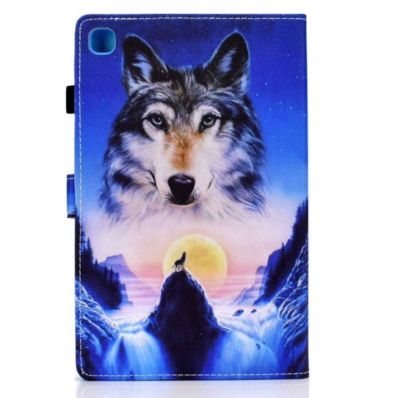 Cover Folio-hoesje Samsung Galaxy Tab A7 Telefoonhoesje Bergwolf