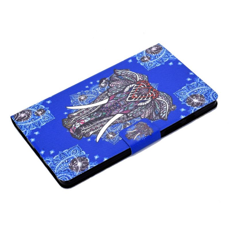 Cover Folio-hoesje Samsung Galaxy Tab A7 Telefoonhoesje Indische Olifant