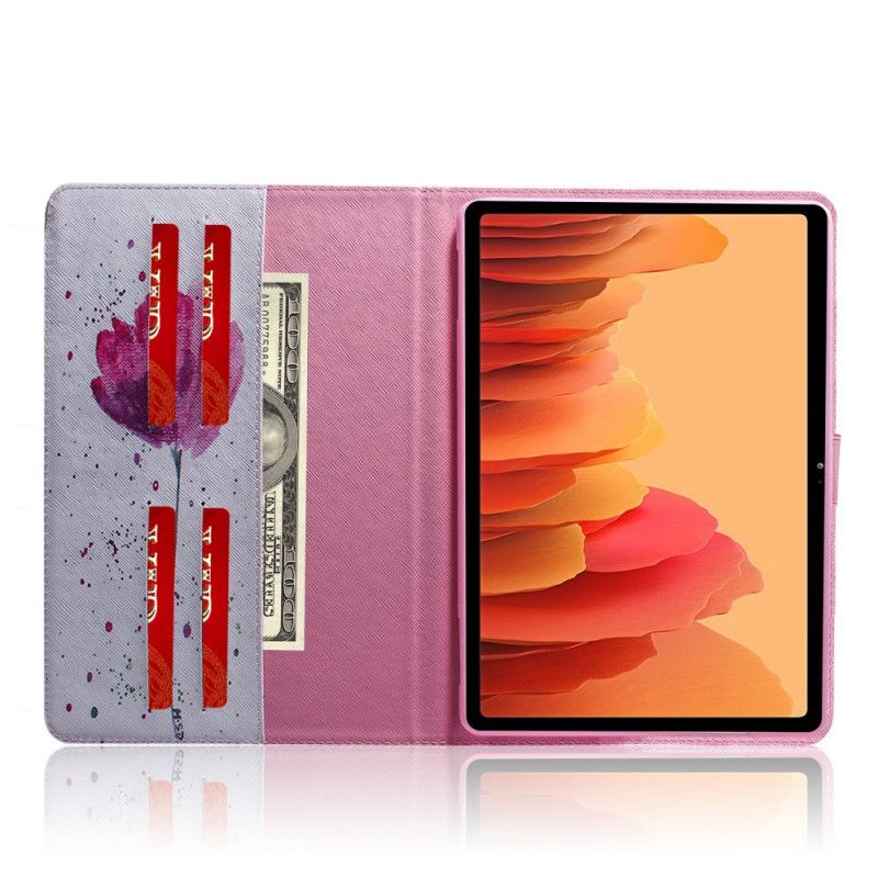 Cover Folio-hoesje Samsung Galaxy Tab A7 Telefoonhoesje Klaproos